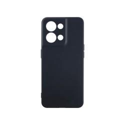 Capa de Silicone com Moldura de Câmera para Oppo Reno 8 Preto Capa de Silicone com Moldura de Câmera para Oppo Reno 8 Preto